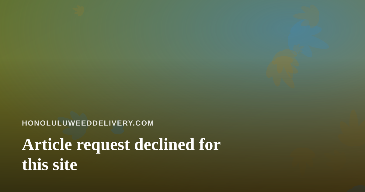 Article request declined for this site
